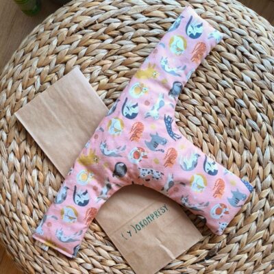 Wyjątkowy termofor z pestek wiśni - wzór Kociara - 500g - Yokompres