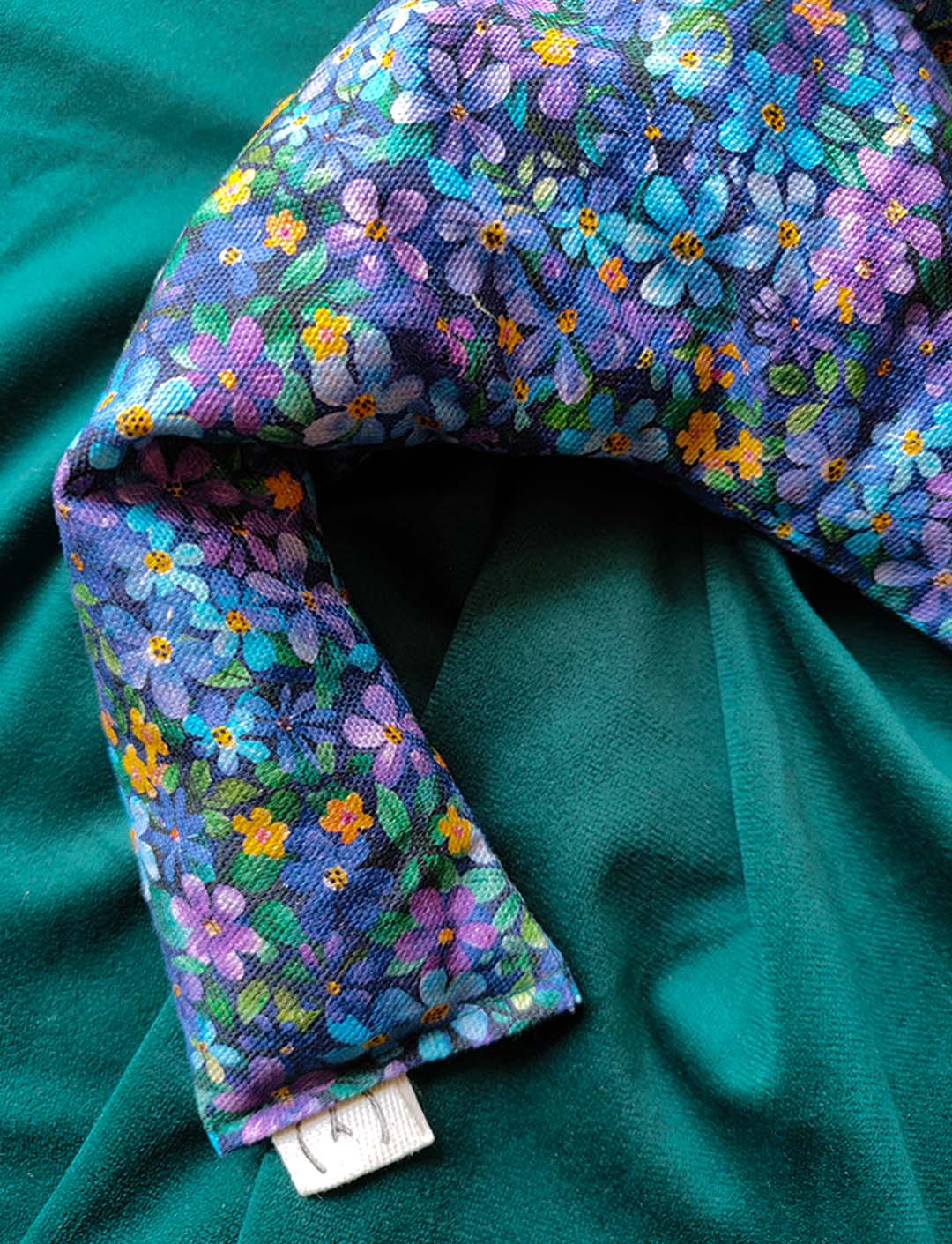 Termofor w idealnym kształcie - wzór Niezapominajki - 470g - Yokompres - obrazek 2