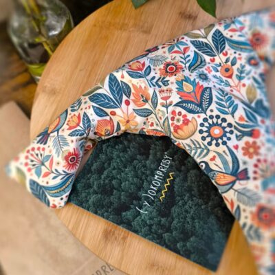 Termofor w idealnym kształcie - wzór Folk - 470g - Yokompres