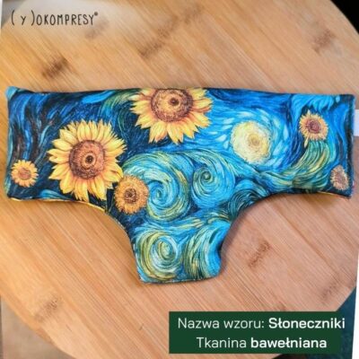 Termofor w kształcie pasującym do zatok - 240g różne wzory - MINI Yokompres - Słoneczniki